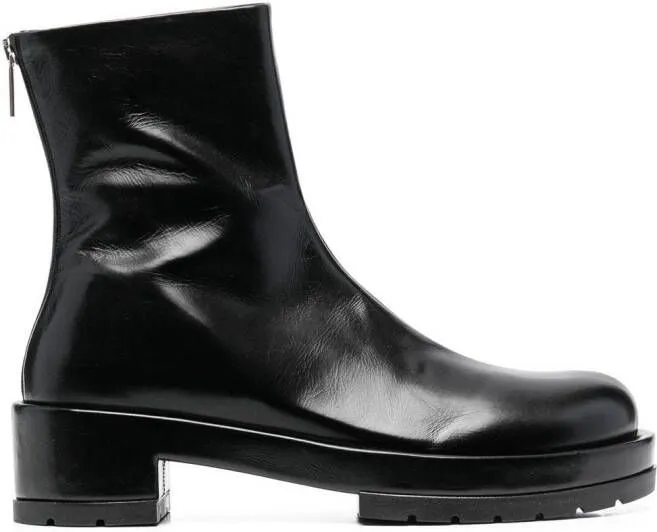 SAPIO zipped ankle boots Black