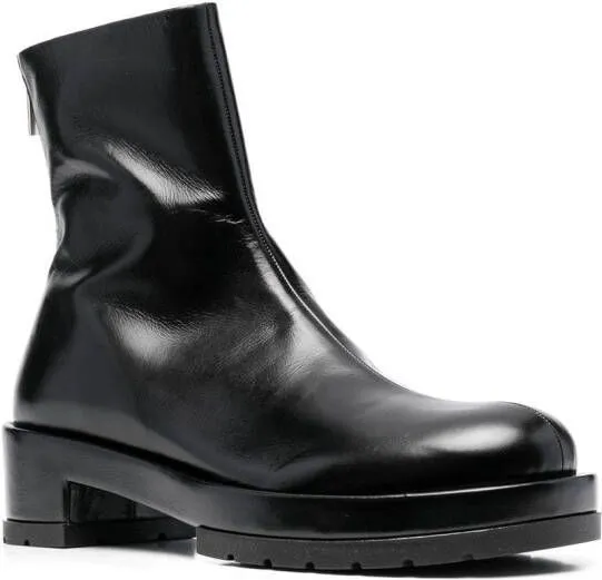 SAPIO zipped ankle boots Black