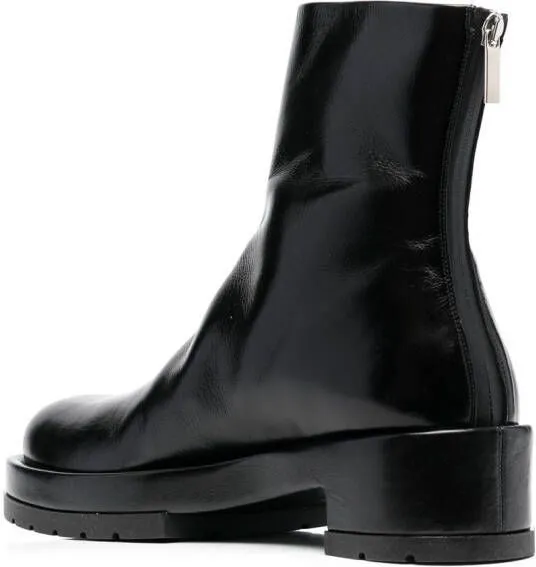 SAPIO zipped ankle boots Black