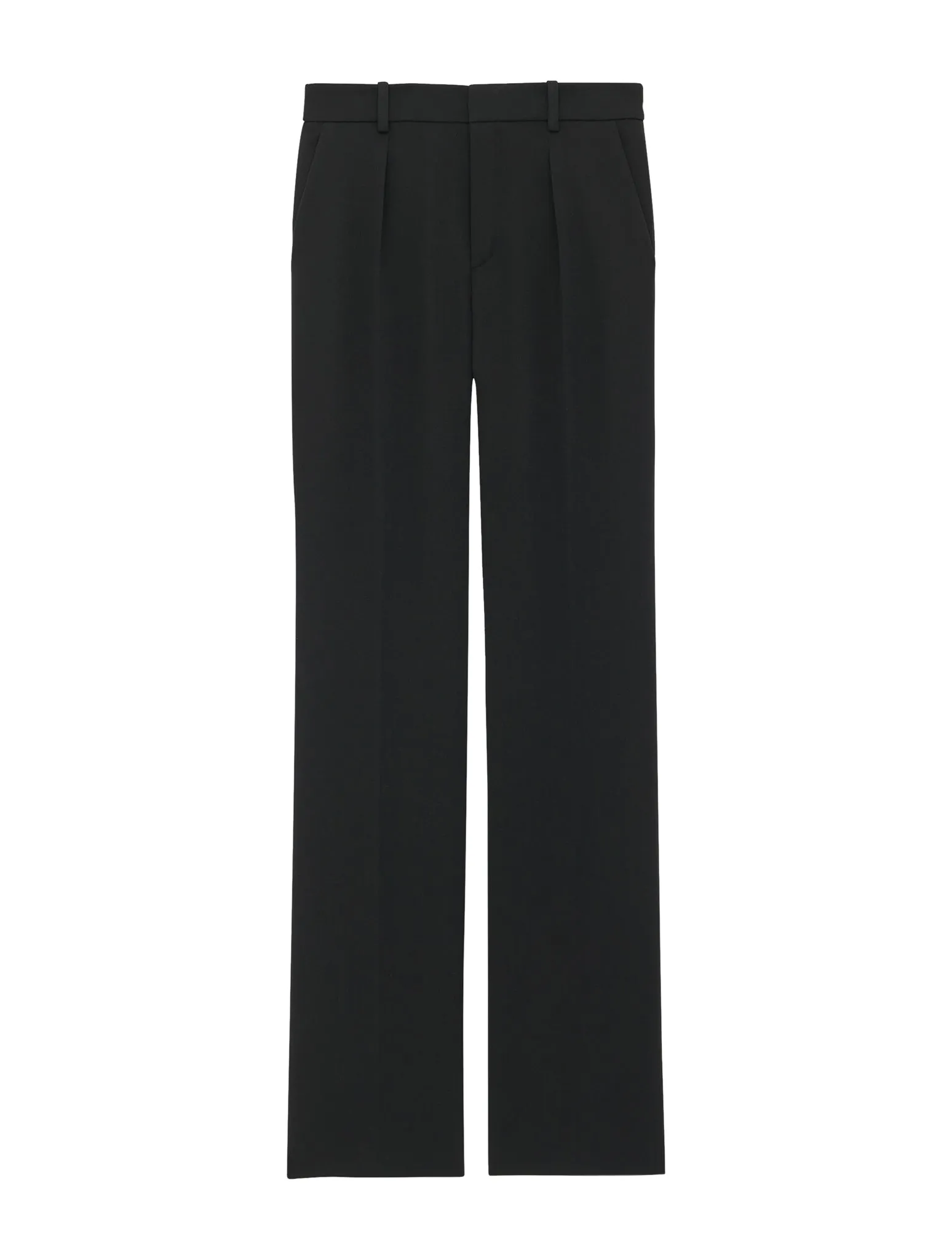 TAILORED TROUSERS IN GRAIN DE POUDRE