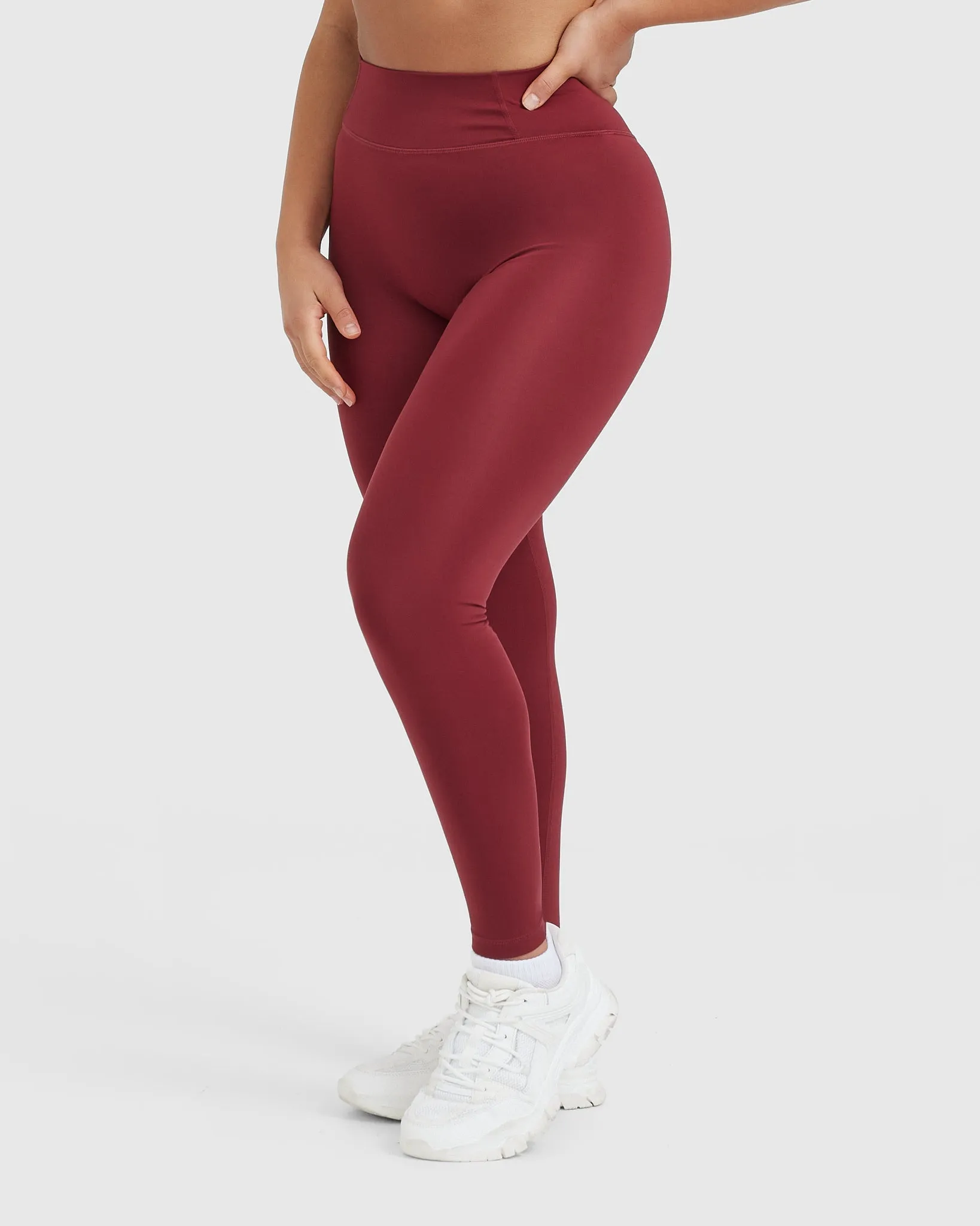 Timeless High Waisted Leggings | Burnt Cherry