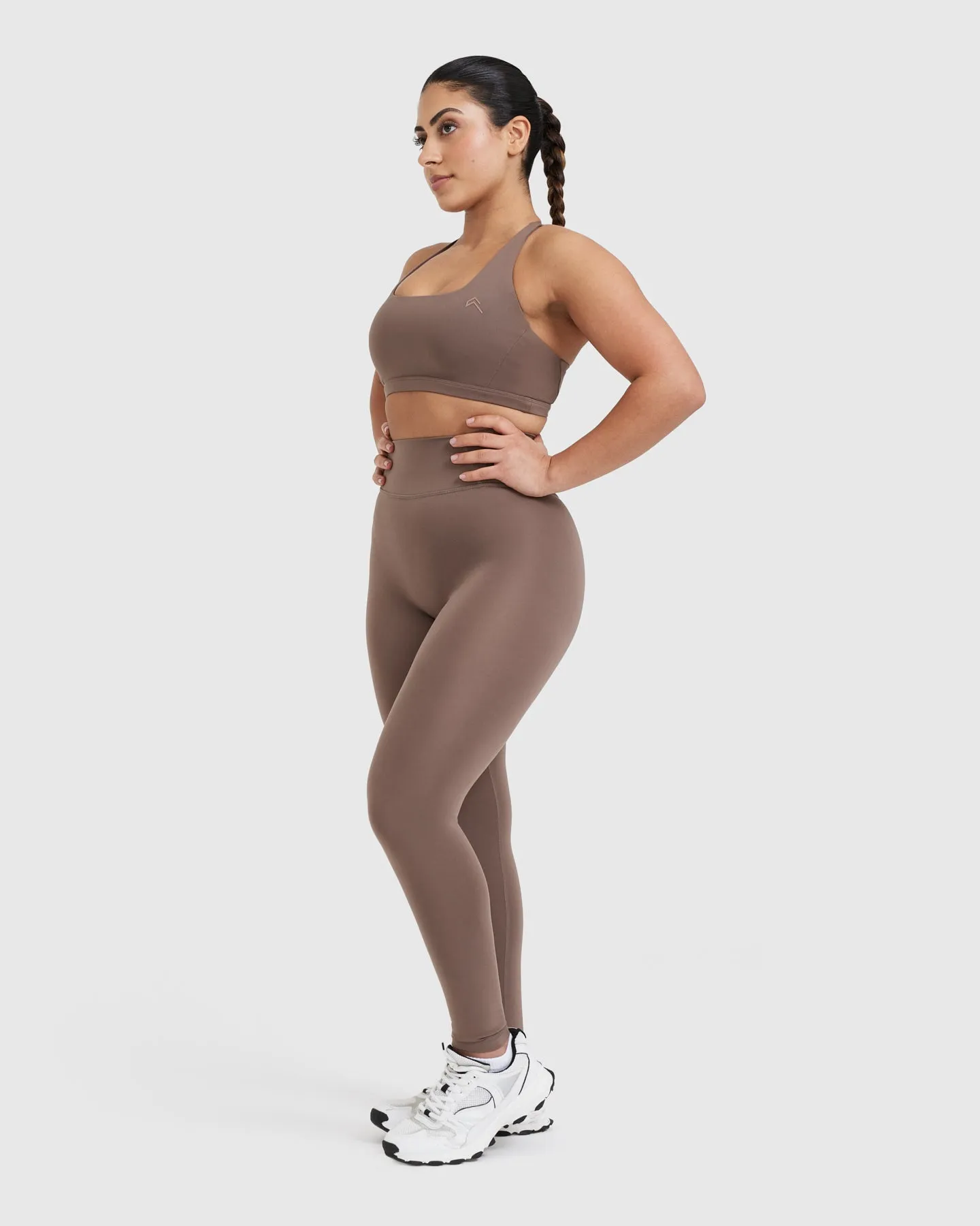 Timeless High Waisted Leggings | Cool Brown