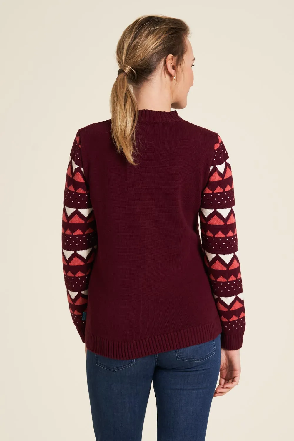 Tranquillo Wine Knit Jumper