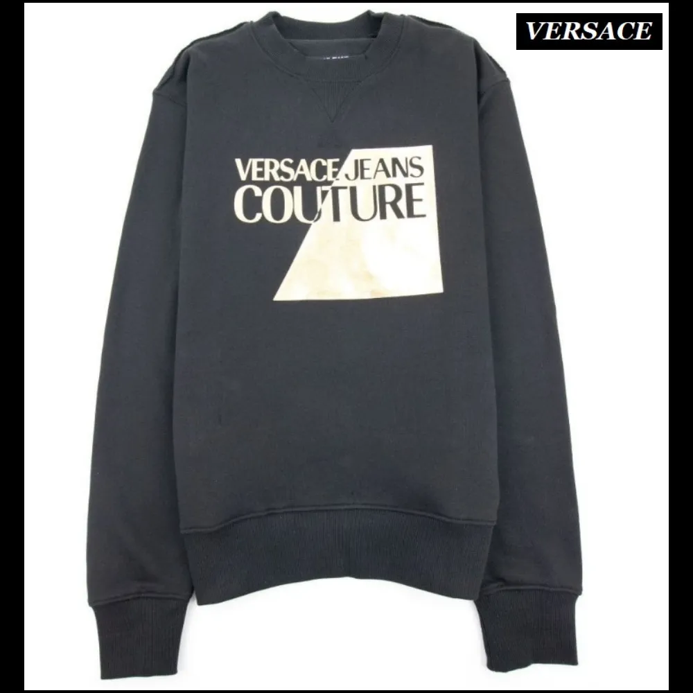 VERSACE JEANS  |Pullovers Sweat Long Sleeves Logo Sweatshirts