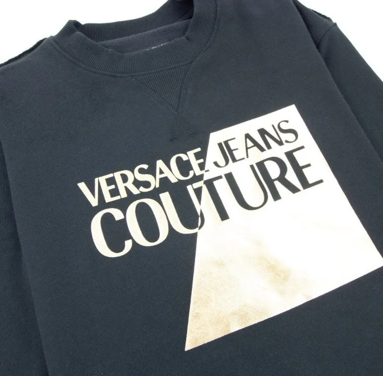 VERSACE JEANS  |Pullovers Sweat Long Sleeves Logo Sweatshirts