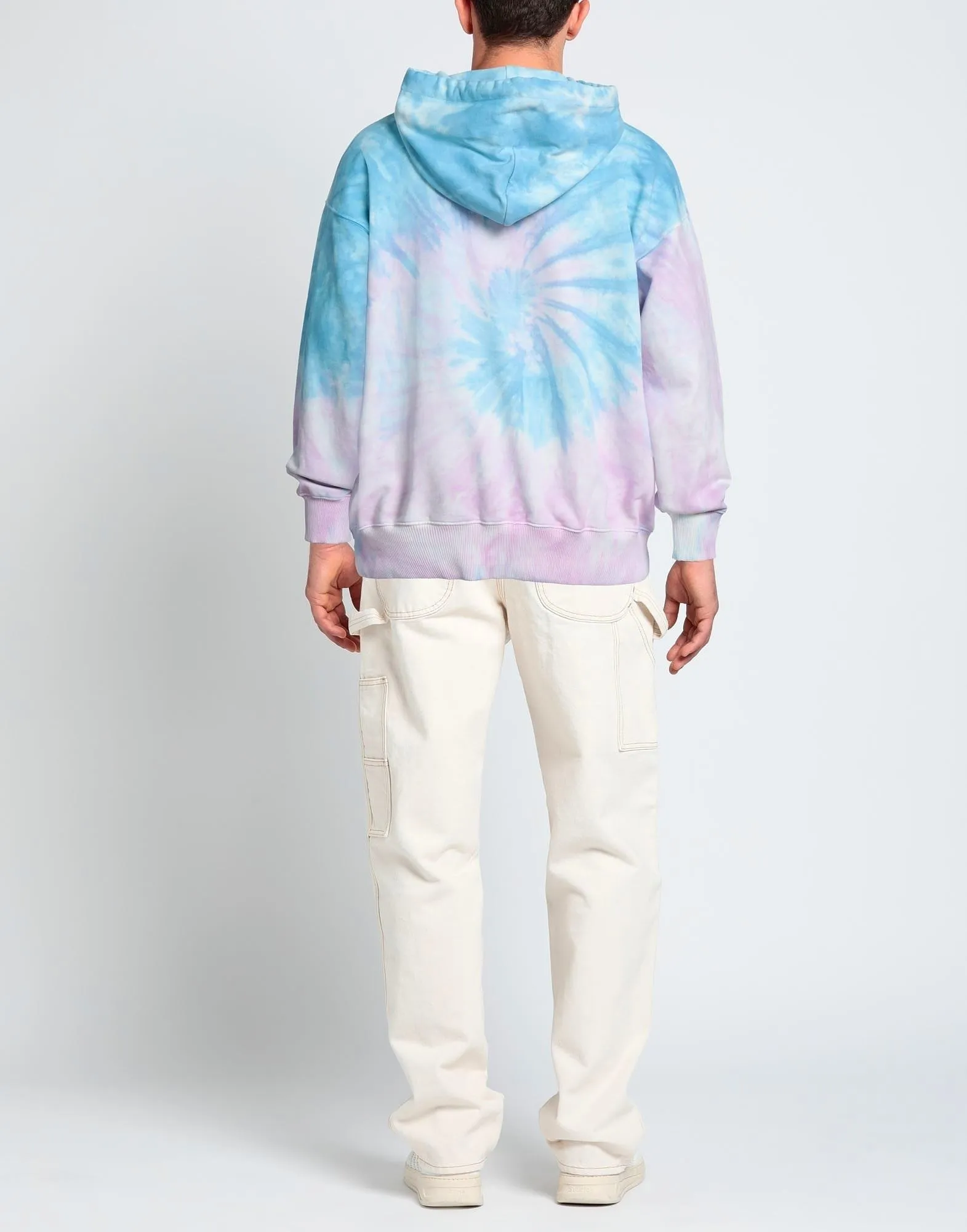 VERSACE JEANS  |Pullovers Tie-dye Long Sleeves Cotton Logo Hoodies