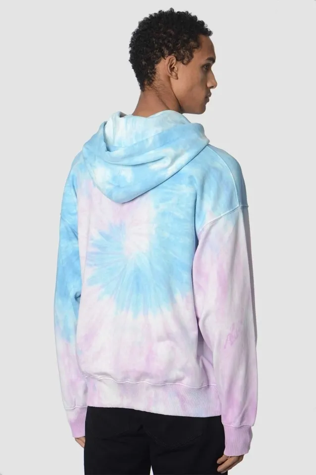 VERSACE JEANS  |Pullovers Tie-dye Long Sleeves Cotton Logo Hoodies