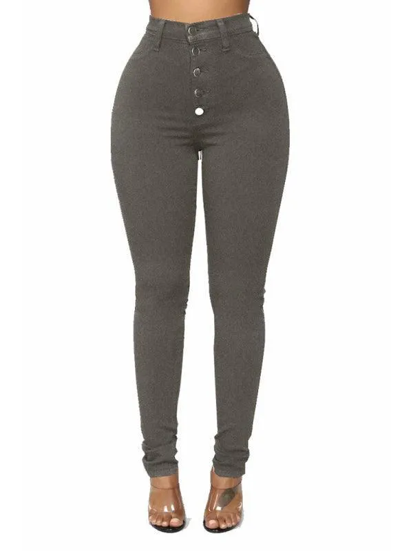 Women High Waist Skinny Jeans