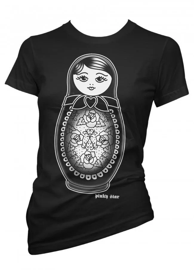 Women's Little Babushka Tattoo Tee