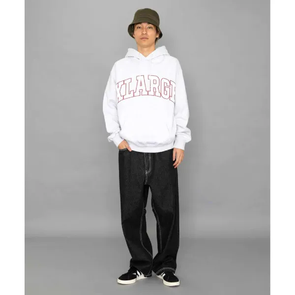 X-Large  |Pullovers Unisex Street Style Plain Cotton Logo Hoodies