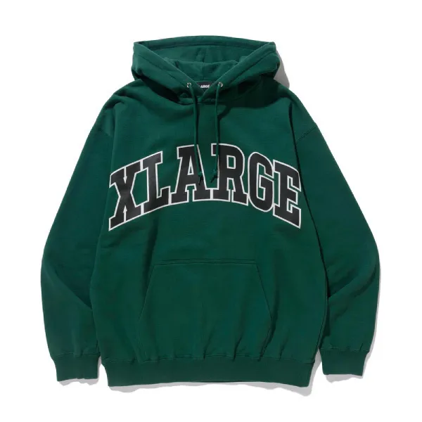 X-Large  |Pullovers Unisex Street Style Plain Cotton Logo Hoodies