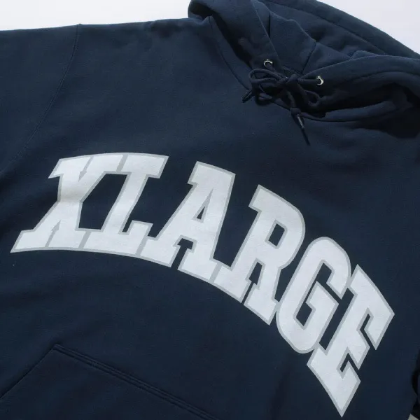 X-Large  |Pullovers Unisex Street Style Plain Cotton Logo Hoodies