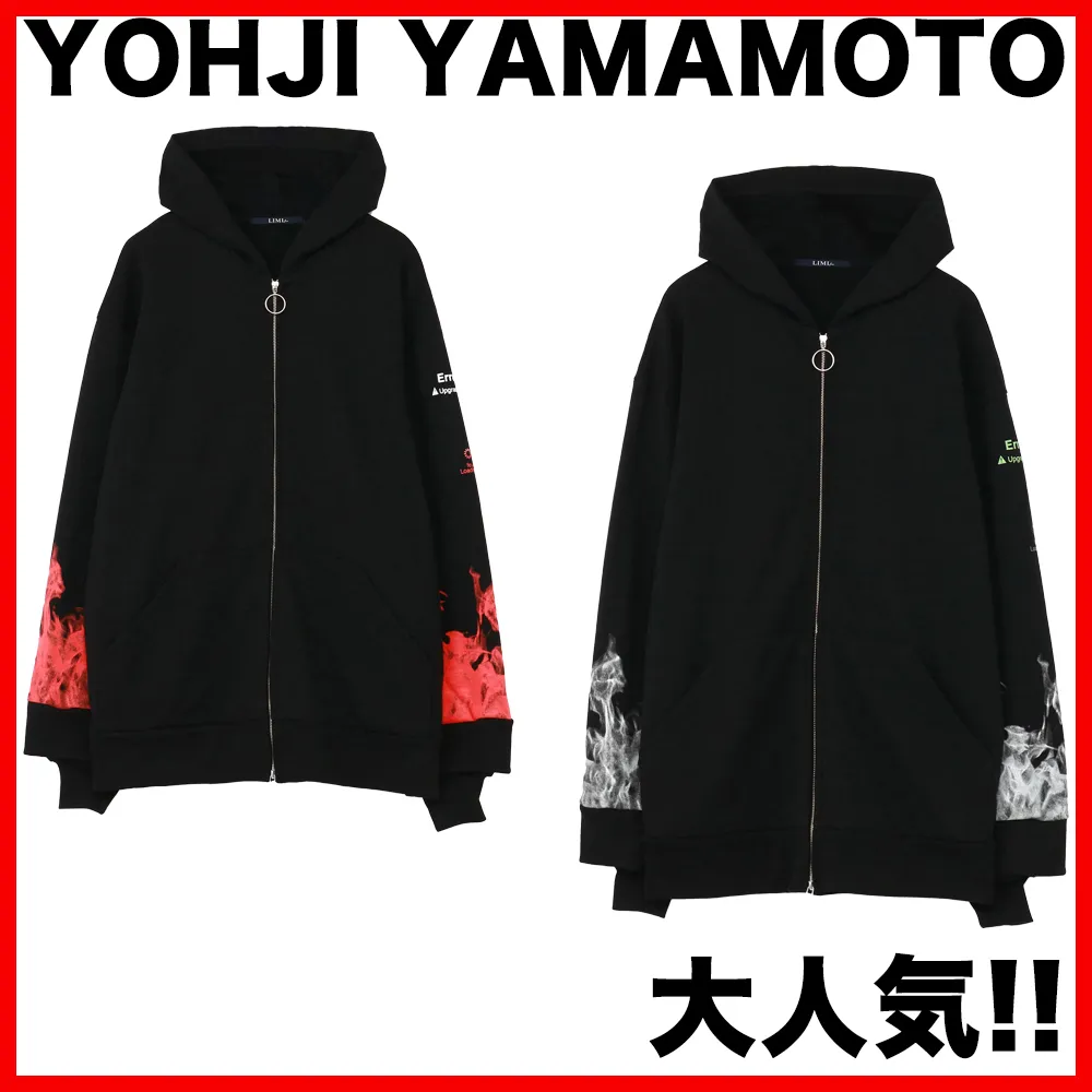 Yohji Yamamoto  |Pullovers Unisex Street Style Plain Logo Designers Hoodies