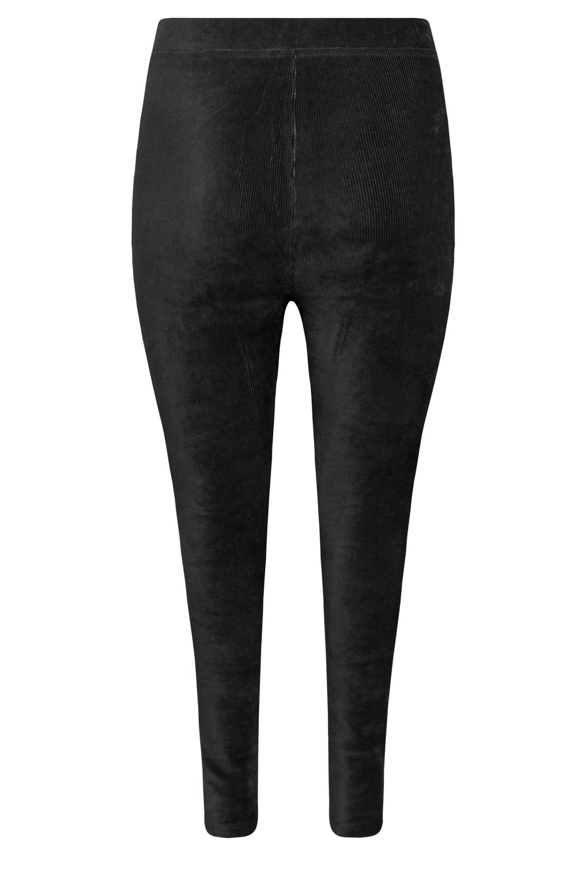 YOURS Curve Black Cord Stretch Leggings