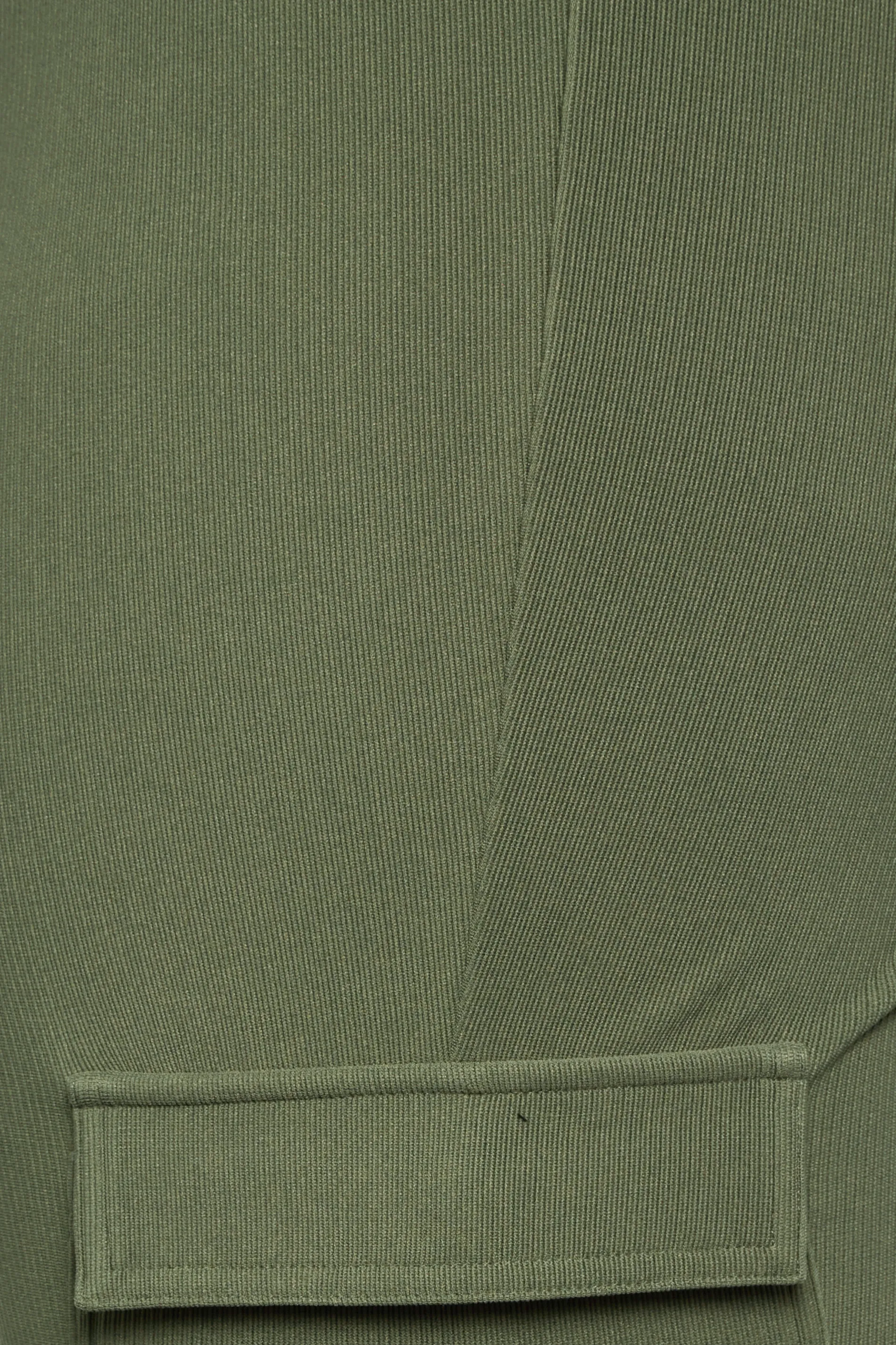 YOURS Curve Khaki Green Cargo Leggings