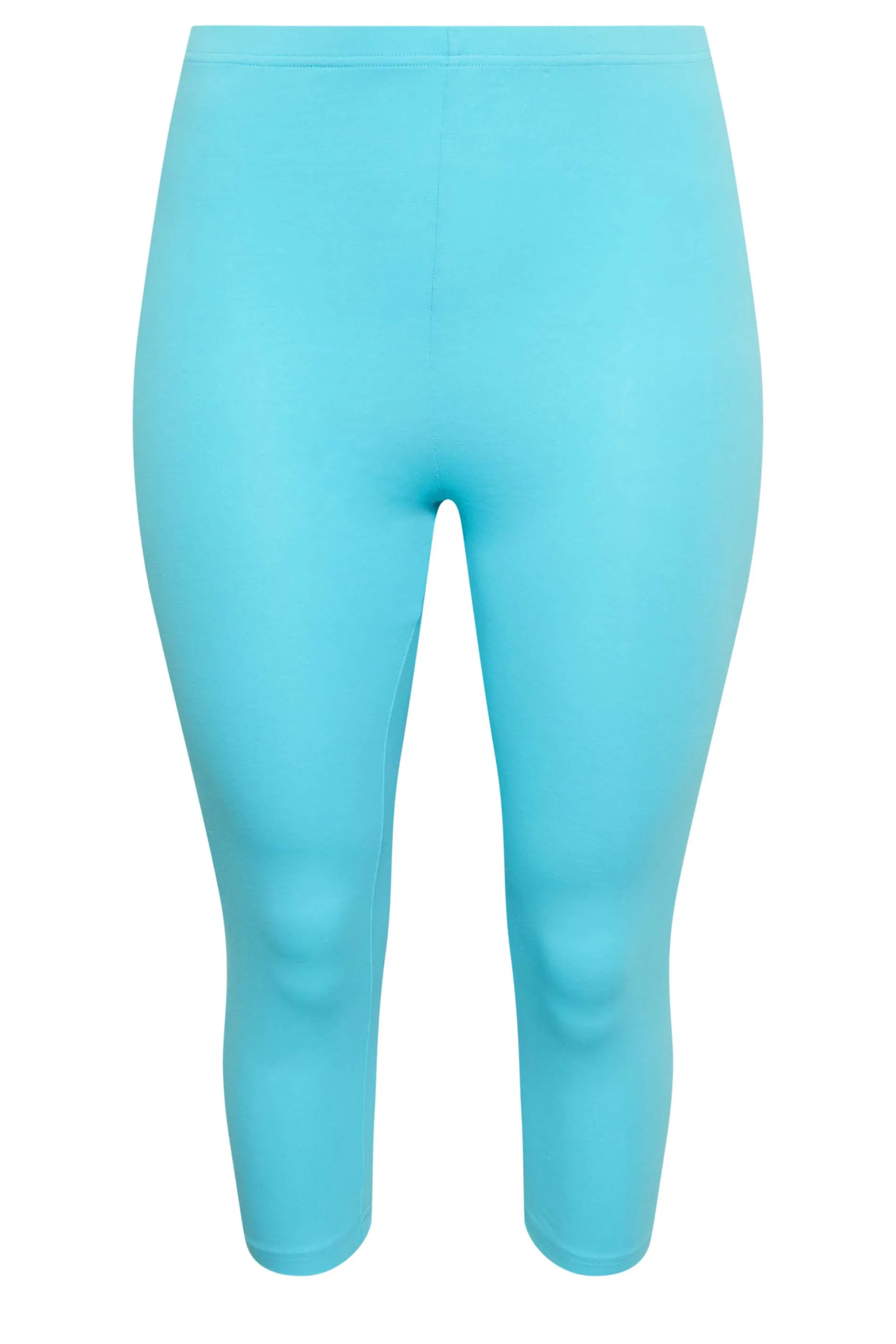 YOURS Curve Light Blue Cropped Leggings