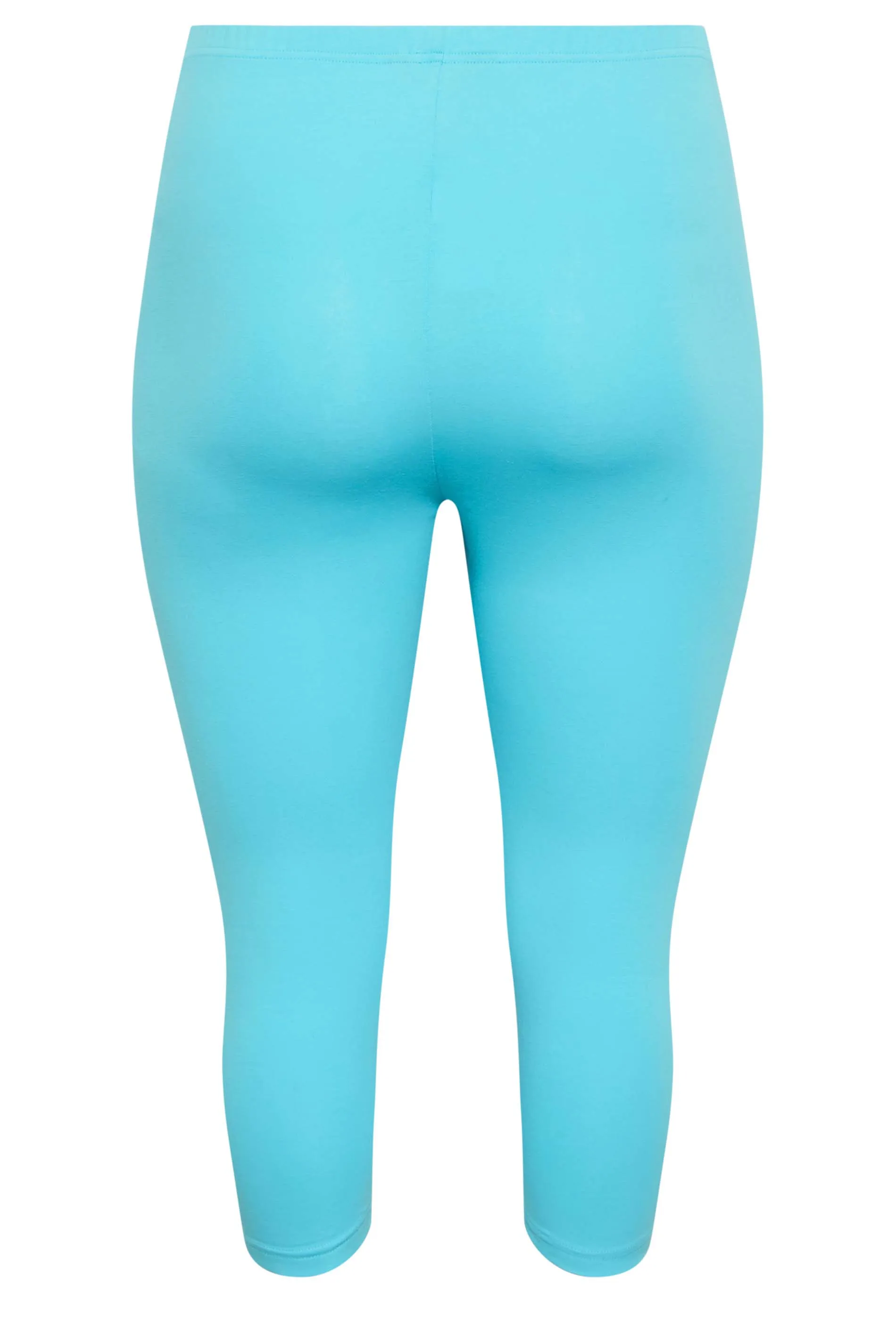 YOURS Curve Light Blue Cropped Leggings